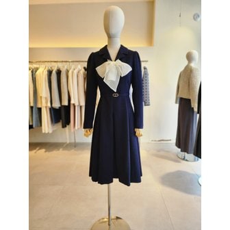 JJ지고트 [여주점] [JJ 지고트] 여성 타이 오픈 칼라 플레어 원피스GS3M0OP901