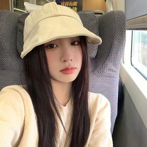 [더블디] 여성 리본장식 캐주얼 코튼 여행 패션 썬캡 HAT61 (S10310099)