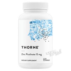 쏜리서치 징크 피콜리네이트 15mg 60캡슐 THORNE RESEARCH ZINC PICOLINATE 15MG