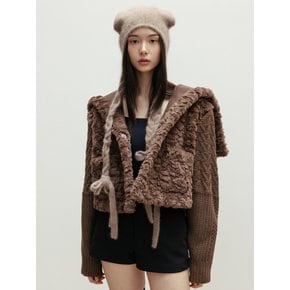 KNIT FUR MUSTANG_TT4W010BR