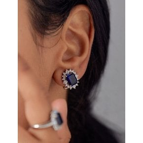 빅토리아 블루 클러스터 귀걸이 (Victoria Blue Cluster Earrings)