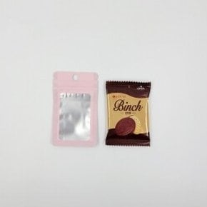 컬러백 6cm10cm 밀폐지퍼백 핑크 포장백 반투명