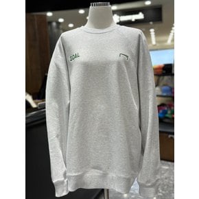 [제주점] STUDIO STITCHED BIG LOGO SWEAT-MELANGE GREY-G4SSW103