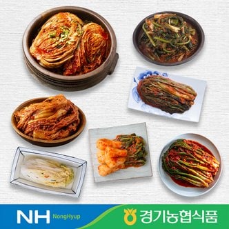 경기농협식품 한국농협김치 국내산 포기김치 총각김치 백김치 열무김치 갓김치 파김치 묵은지 15종  모음전