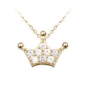 14K 큐티 왕관 펜던트
