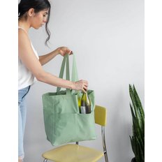 [플러프] Box Tote Bag (Moss)_UFL2356002