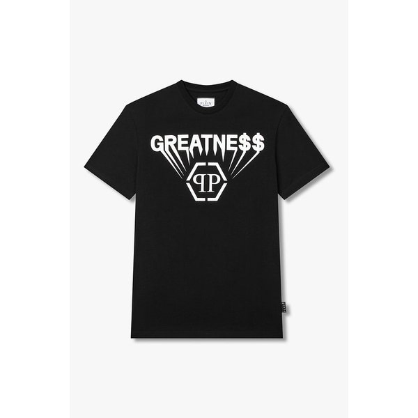 레터링 프린트 숏 슬리브 티셔츠 8615301117000