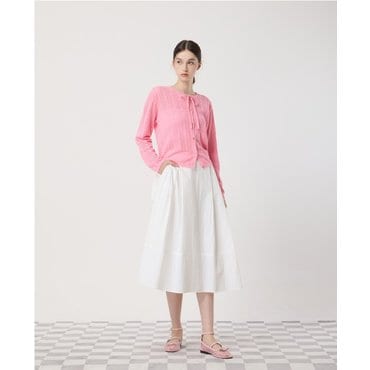 CC콜렉트 [씨씨콜렉트]  리본아일렛 가디건 C252KSL031