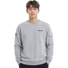 공용 와펜 포켓 맨투맨 DXMT35044-MGS