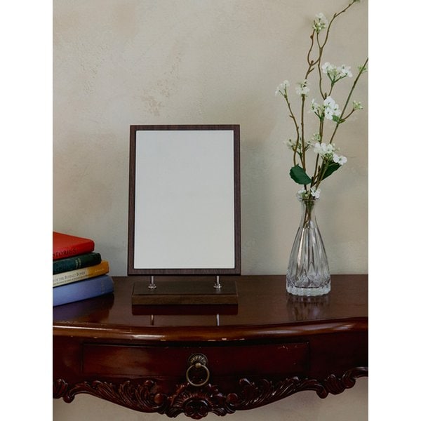 2단 조절 회전 거울 중 (월넛)