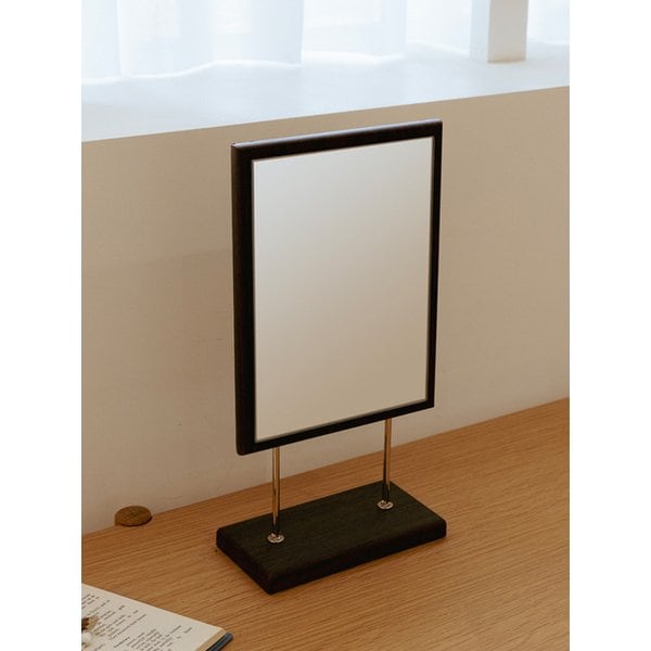 2단 조절 회전 거울 중 (월넛)