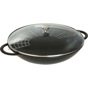 영국 스타우브 후라이팬 STAUB Cast Iron Wok 6Quart 블랙 Matte 1682493