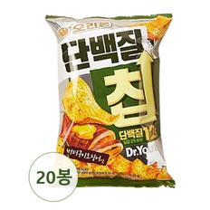 오리온 단백질칩 버터구이 오징어맛 과자 스낵 60g x 20개