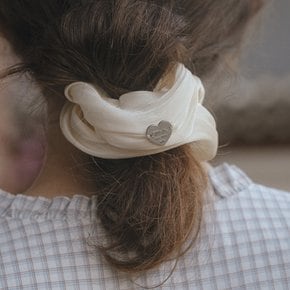 Heart point scrunchy [TISU06AC02]_Butter