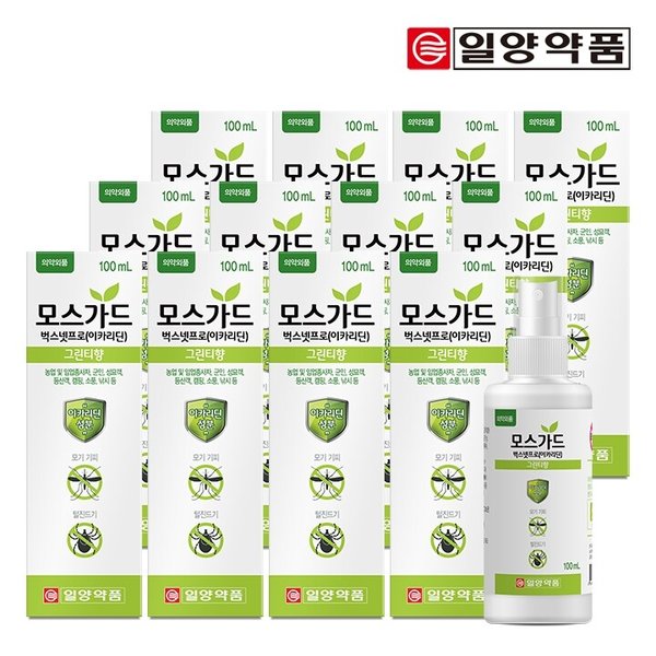 모스가드 스프레이 (모기기피, 진드기기피, 100ml) 12통