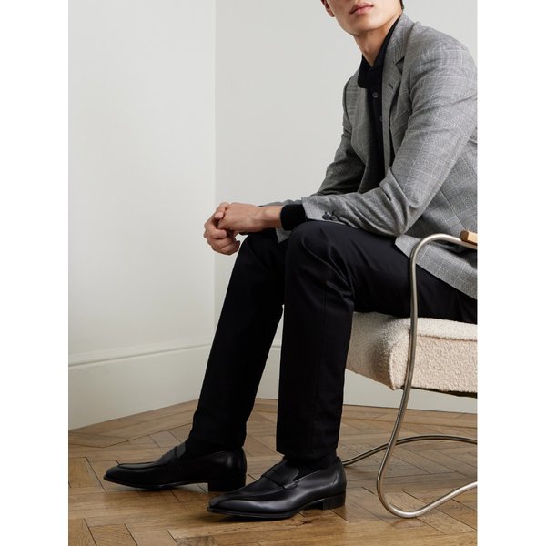 조지 클레버리 조지 가죽 페니 로퍼 1042382