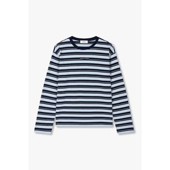 STUDIO TOMBOY 로고와펜 스트라이프 라운드넥 티셔츠 9196122631053