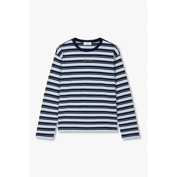 로고와펜 스트라이프 라운드넥 티셔츠 9196122631053