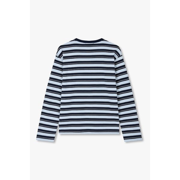 로고와펜 스트라이프 라운드넥 티셔츠 9196122631053