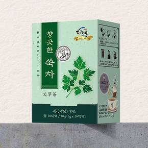 [본사직영] 다예 100% 국산 쑥차 개별포장 사각티백 10개입