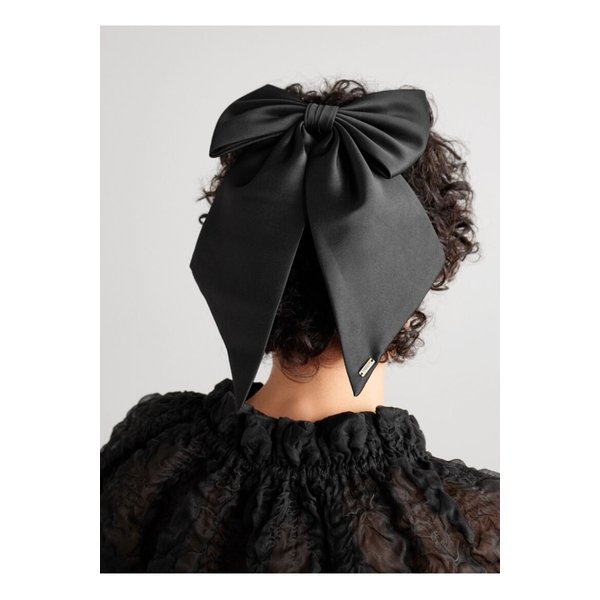 유지니아 킴 트레이시 새틴 보우 헤어 클립 블랙 1647597354144883