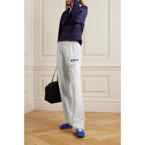 프린트 코튼 저지 트랙 팬츠 46376663162977206