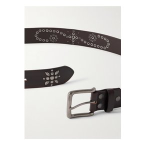 코리더 3.5cm 스터드 가죽 벨트 46376663162917577