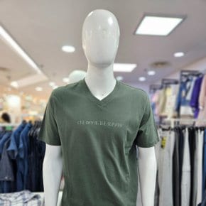 남성 여름 빅사이즈 브이넥 반팔 티셔츠 BTK526-1