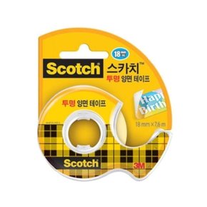 3M 스카치 투명양면테이프 237 18mm/18mmx7.6m (1 (WC72020)