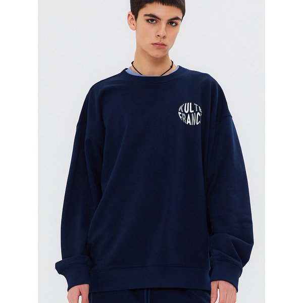 WAVE LOGO CREWNECK NAVY