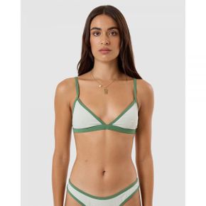 5214000 Thrills Jade Fixed Triangle Bikini Top - Celadon Tint