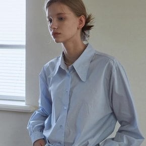 LOVELY BIG COLLAR SHIRTS SKY BLUE_P328335041