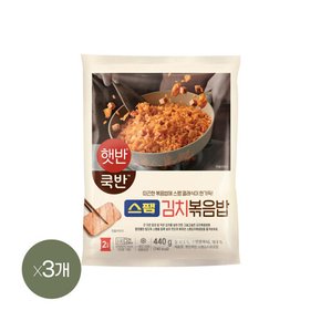 햇반 쿡반 스팸 김치 볶음밥 440g x3개