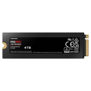 990 PRO 히트싱크 4TB PCIe 4.0 NVMe SSD MZ-V9P4T0CW 공식인증 (정품)