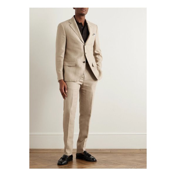 카를로 스트레이트 린넨 수트 팬츠 46376663162830190