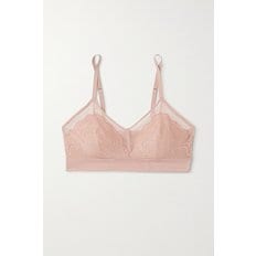 Spotlight Lace-trimmed Stretch-tulle Bralette 베이지