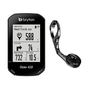 미국 브라이튼 속도계 Bryton Rider 420E Sport Mount Bundle. GPS Cycle Computer Includes Ori