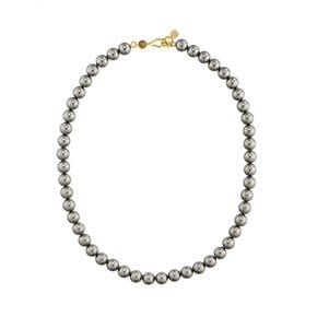 [silver925] Labradorite Gray Pearl Necklace_NZ1116