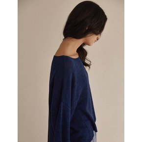 [Linen 70%]Tetragon Round Knit - 4color