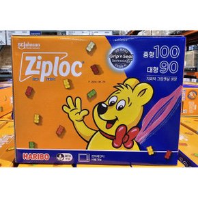 ZIPLOC 하리보에디션 냉장중형100/대형90