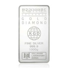한국금다이아몬드 투자용 실버바 AG 1000g 1kg 999.9 은투자 은시세