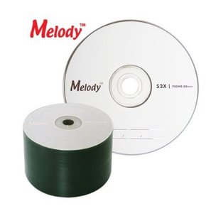 (멜로디)CD-R 700M 52X 50P BULK_W16110A