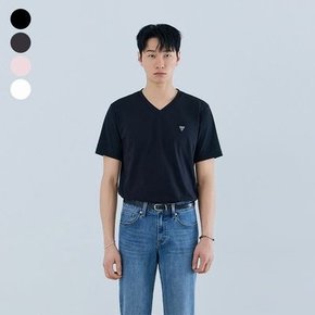 진 남성 브이넥 에어로쿨 반팔티 남여공용 V넥 투명 미니 삼각 쿨반