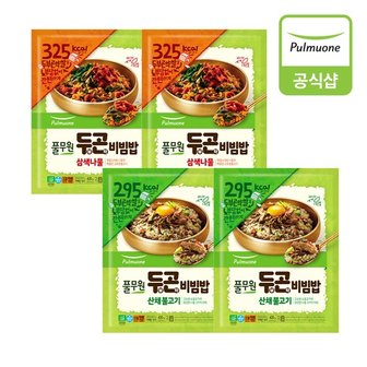 풀무원 두부곤약비빔밥 400g 4개(8인)(삼색나물2개+산채불고기2개)