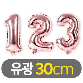 로즈골드 숫자풍선 호일풍선 기념일 생일파티 홈파티