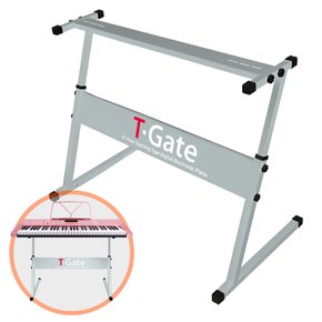 T-GATE 61건반 디지털 전자피아노 Z스탠드 실버색상 전자키보드 스탠드