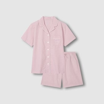 JAJU 여 시어서커 패턴 5부 파자마 세트 J216201007065