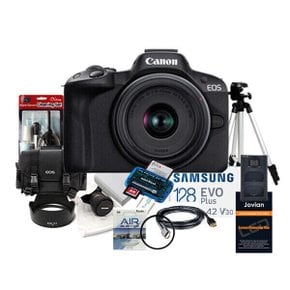 BS 캐논 EOS R50 18-45mm 렌즈 블랙 128G 캐논가방 멀티리더기외 풀패키지 정품