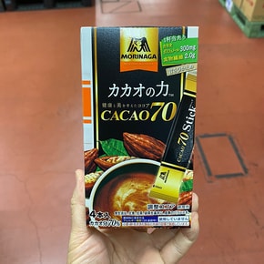 모리나가제과 카카오의힘 CACAO70 스틱 코코아 4개입 40g X 6개묶음