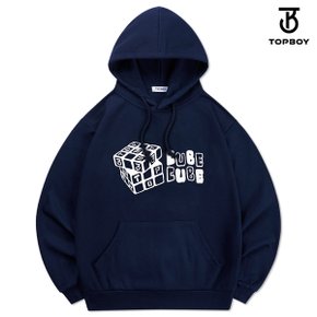 [일반/기모] 특양면 큐브 프린팅 후드티
